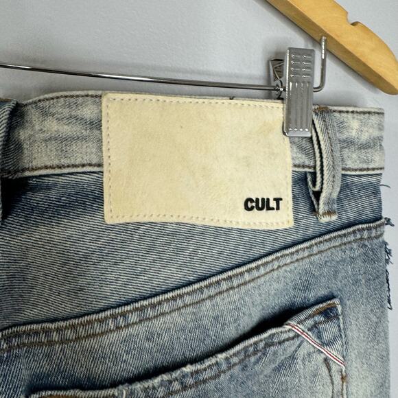 Cult of Individuality Greaser Distressed Straight Leg Jeans Men's 33x34 - Picture 9 of 15